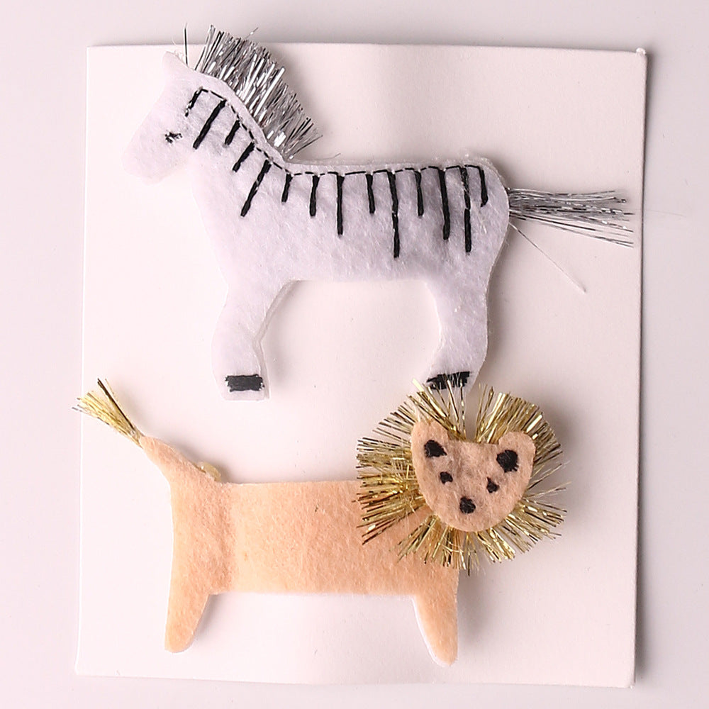 Pinzas Para El Cabello De Tela Linda De Dibujos Animados al por mayor